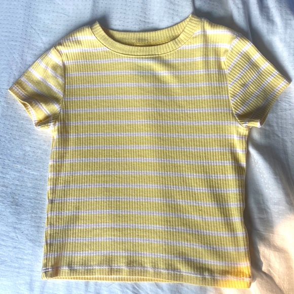 Yellow stripped shirt/ size women’s small - Picture 1 of 1